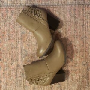 Booties with Decorative Lacing